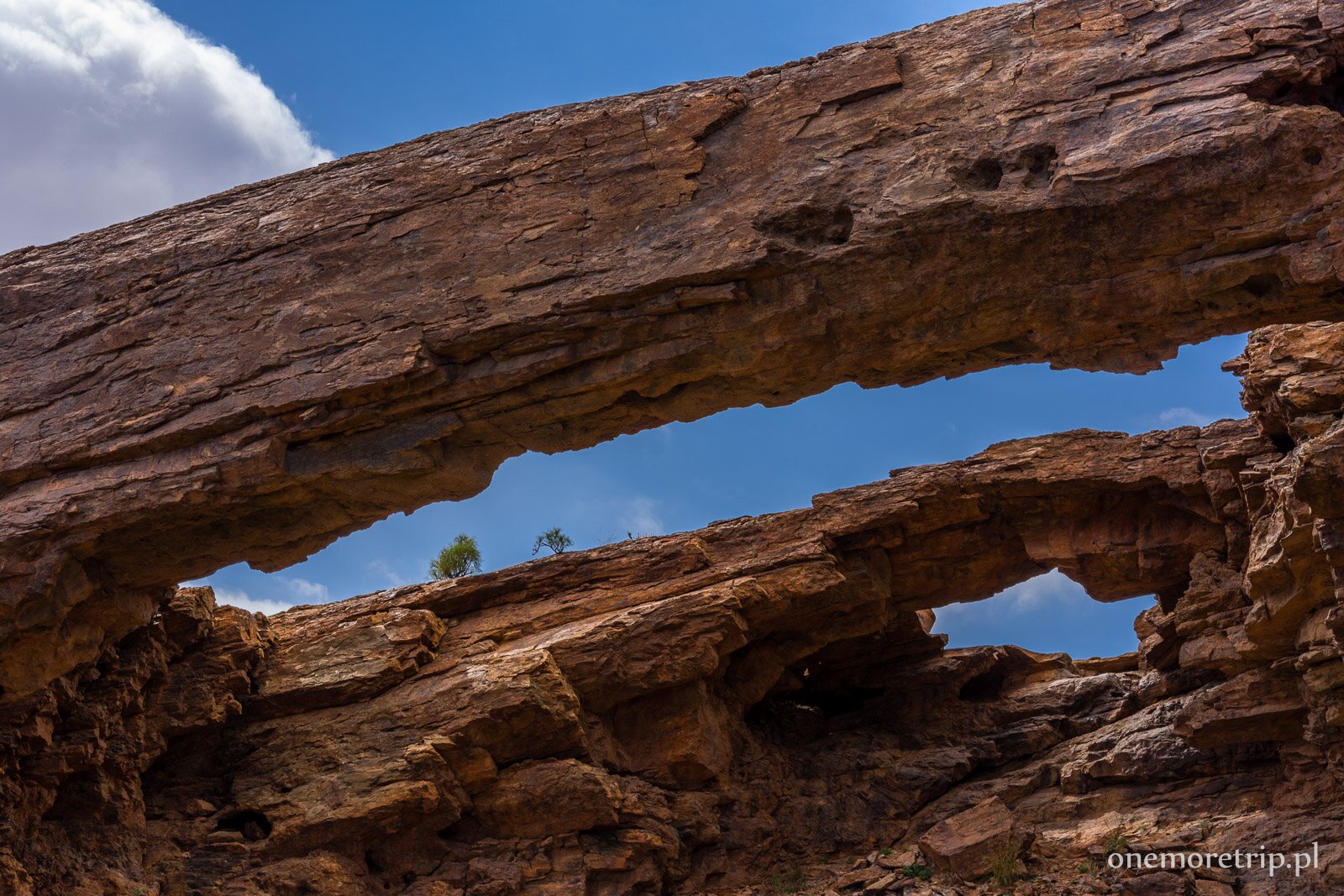 Arco Coronadero ponad wąwozem Barranco Hondo